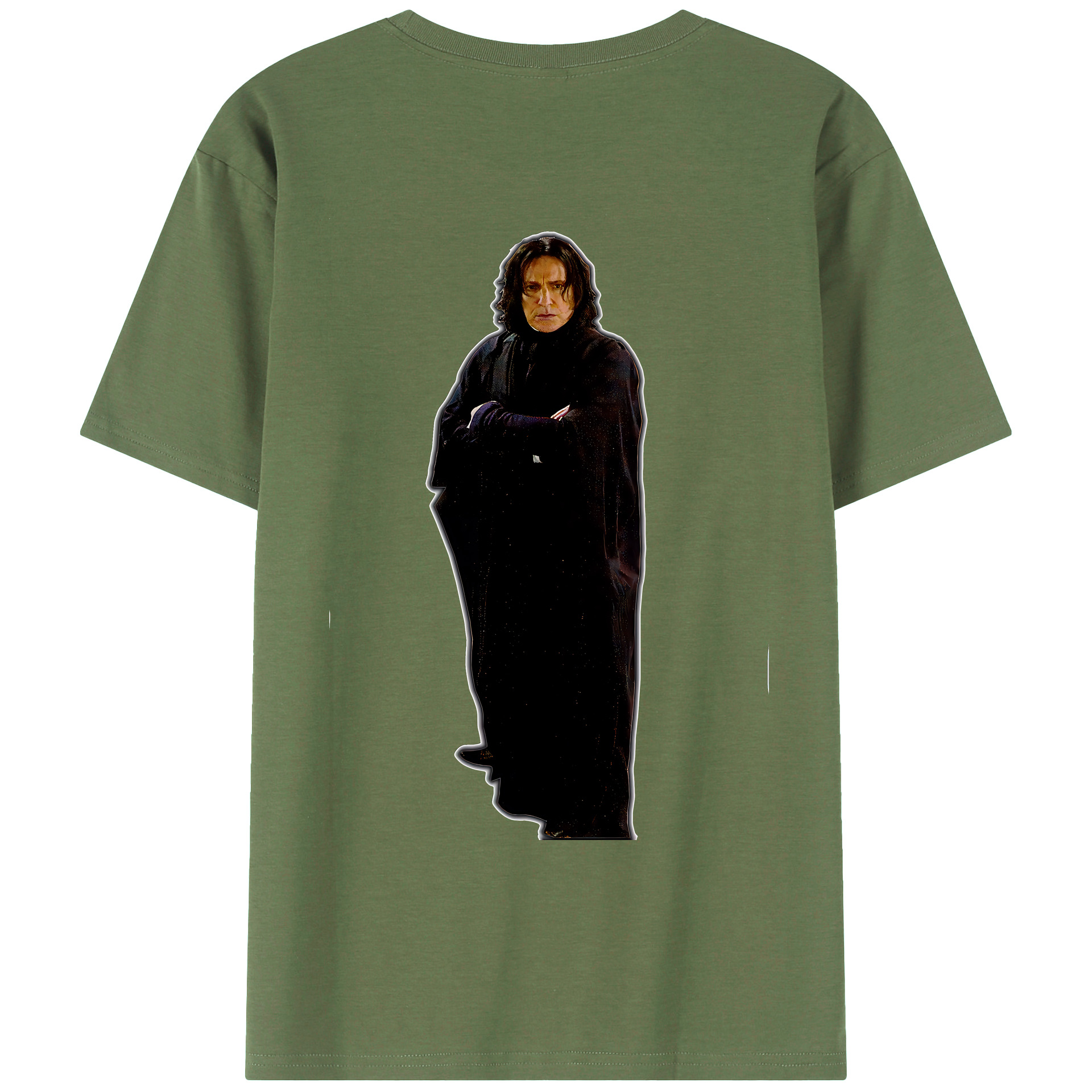 （画像用） Harry Potter ハリー・ポッターシリーズ 綿100％ メンズ半袖Tシャツ（バックプリント） 通気性